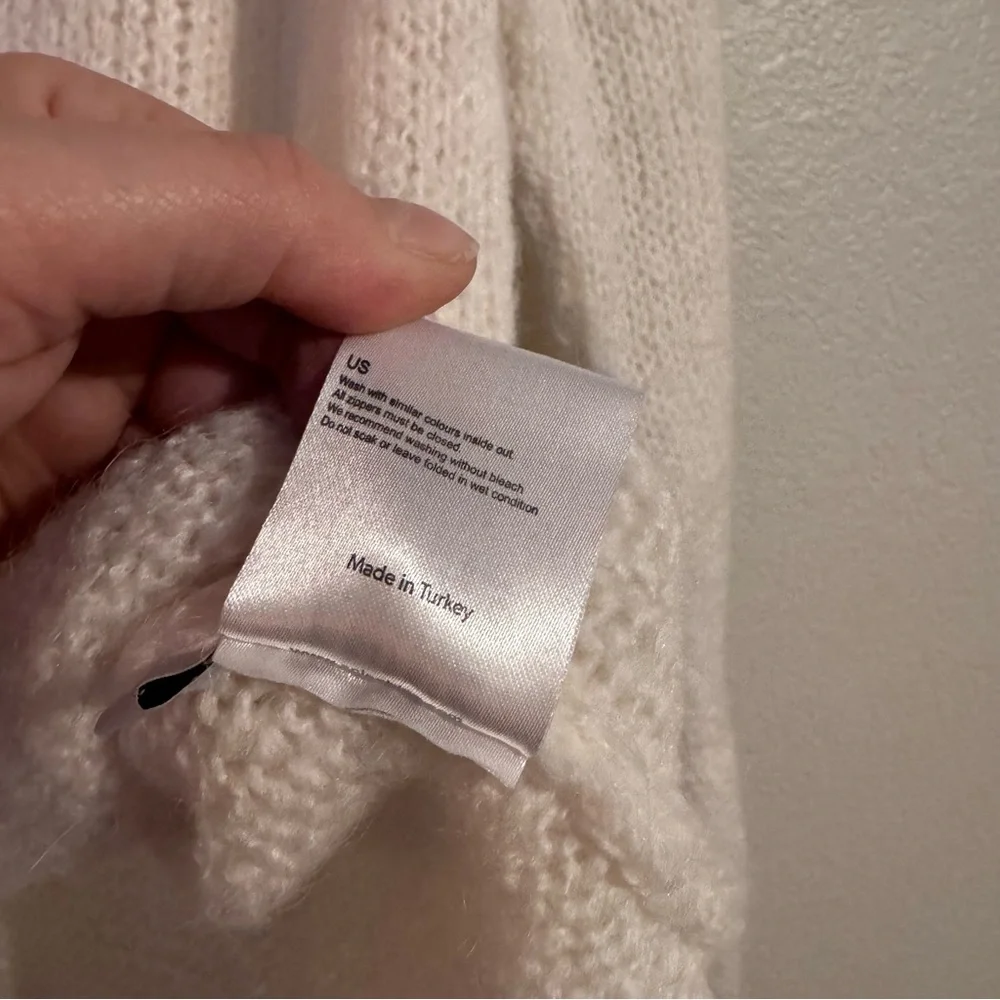 Anine Bing Lightweight White Knit Sweater‎ - Picture 5 of 7